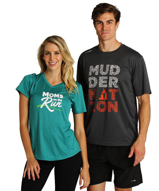Alanic custom marathon running apparel model wearing performance activewear